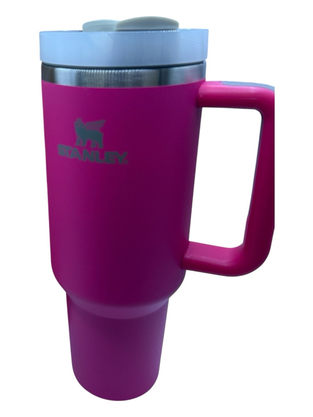 Stanley Pink Travel Tumbler with White Lid